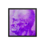 Leonardo Da Vinci purple Portrait of an Old Man Framed poster by Neoclassical Pop Art 