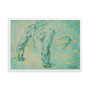 Michelangelo Male Figure in Green Framed Poster Art Prints by Neoclassical Pop Art