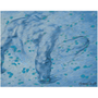 Michelangelo Male Figure in Blue Premium Art Prints by Neoclassical Pop Art
