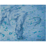 Michelangelo Male Figure in Blue Premium Art Prints by Neoclassical Pop Art