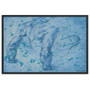 Michelangelo Male Figure in light blue black Framed Poster Art Prints by Neoclassical Pop Art