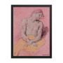Van Dyck Study for the Figure of Christ Pink Yellow Framed poster
