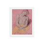 On Sale Van Dyck Study for the Figure of Christ Pink Yellow Framed poster by Neoclassical Pop Art