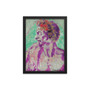 Michelangelo Green purple Red Head of a Man in Profile Framed poster Framed poster by Neoclassical Pop Art