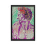 Michelangelo Green purple Red Head of a Man in Profile Framed poster Framed poster by Neoclassical Pop Art