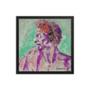 Michelangelo Green purple Red Head of a Man in Profile Framed poster Framed poster by Neoclassical Pop Art