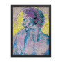 Michelangelo Pink Yellow Blue Green Blue Head of a Man in Profile Framed poster Framed poster