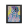 On sale Michelangelo Pink Yellow Blue Green Blue Head of a Man in Profile Framed poster Framed poster by Neoclassical Pop Art
