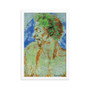 Michelangelo Green Blue Green Blue Head of a Man in Profile Framed poster Framed poster by Neoclassical Pop Art