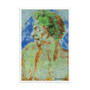 Michelangelo Green Blue Green Blue Head of a Man in Profile Framed poster Framed poster by Neoclassical Pop Art
