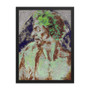 On sale Michelangelo Green Brown  Head of a Man in Profile Framed poster by Neoclassical Pop Art