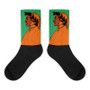 On sale collectible fun sandro borricålli dante trendy orange green  art socks  by neoclassical pop art onlinde designer brand store 