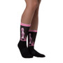 on sale Goya pink & Black collectible Man foot socks by Neoclassical Pop Art online designer brand store 