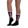 on sale Goya pink & Black collectible Man foot socks by Neoclassical Pop Art online designer brand store 