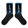 For sale online  trendy Goya  Blue & Black foot cool Man socks by Neoclassical Pop Art  online designer brand store 