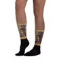 Black socks with Rembrandt Winner Day artwork
