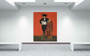 Eduard Manet Spanish Majo Style in Orange Oil on Canvas by Neoclassical Pop Art