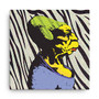 Yellow, purple, and green Leonardo da Vinci Caricature oil-on-canvas print