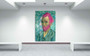 Van Gogh Pop Art self Portrait Green Pink on Canvas by Neoclassical Pop Art