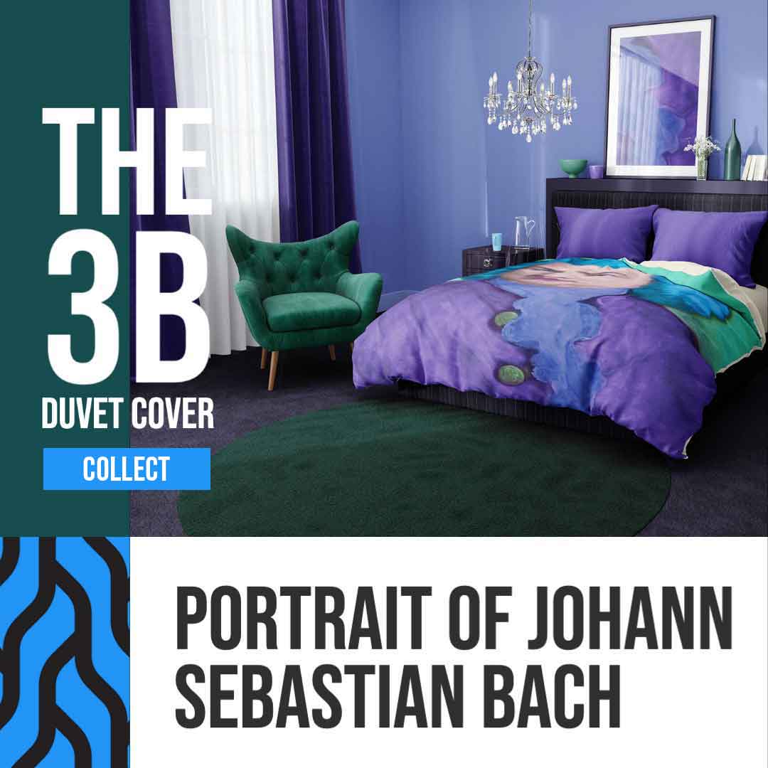 Johann Sebastian Bach  Microfiber Duvet Cover