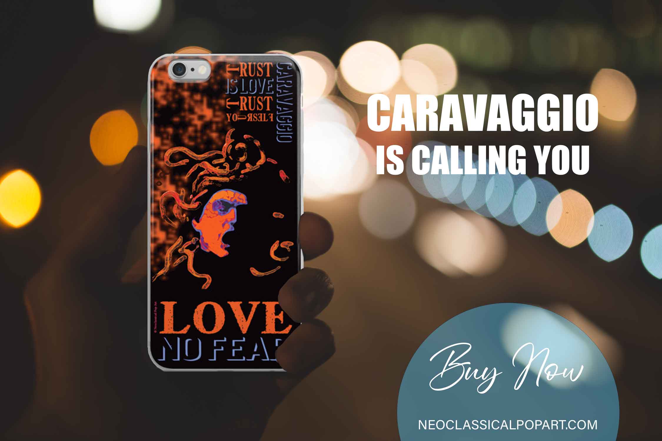 Caravaggio meduza iphone cases 