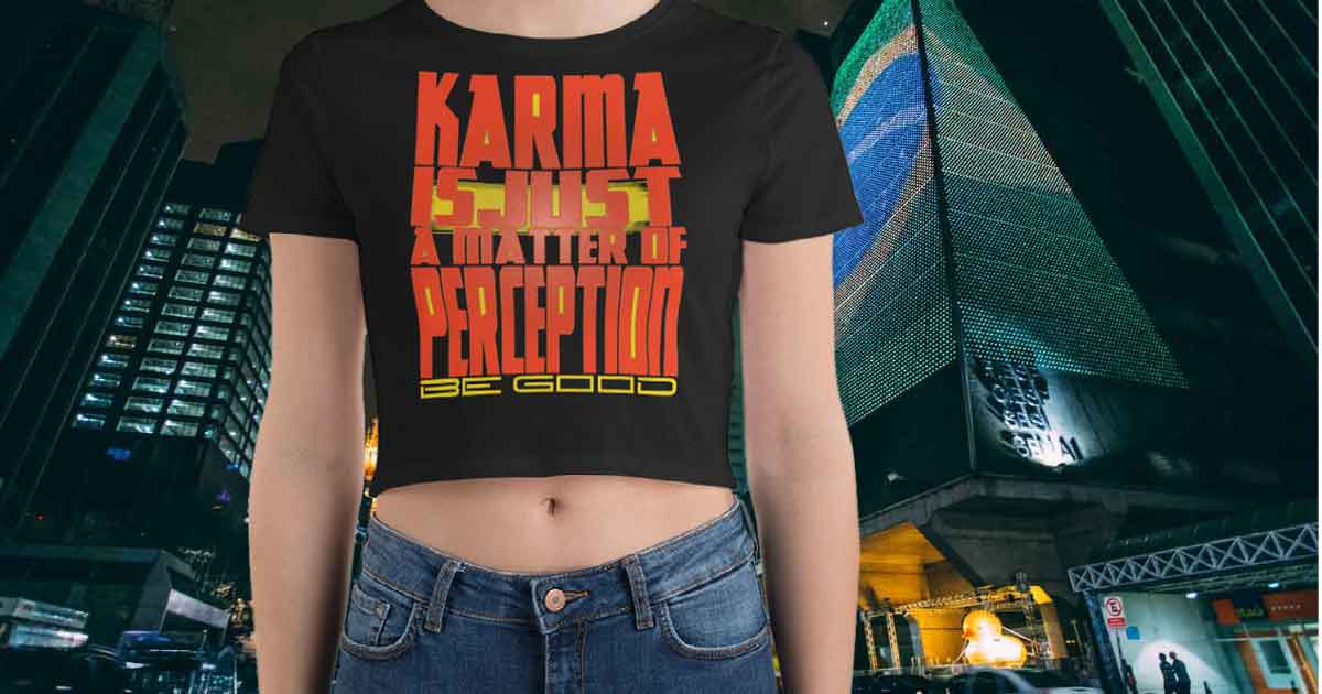 spiritual karma crop tee