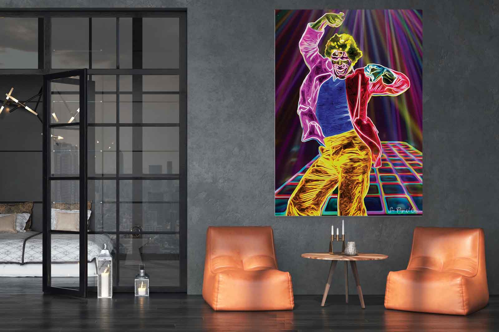 John Travolta  Disco Dance NFT Digital Art 