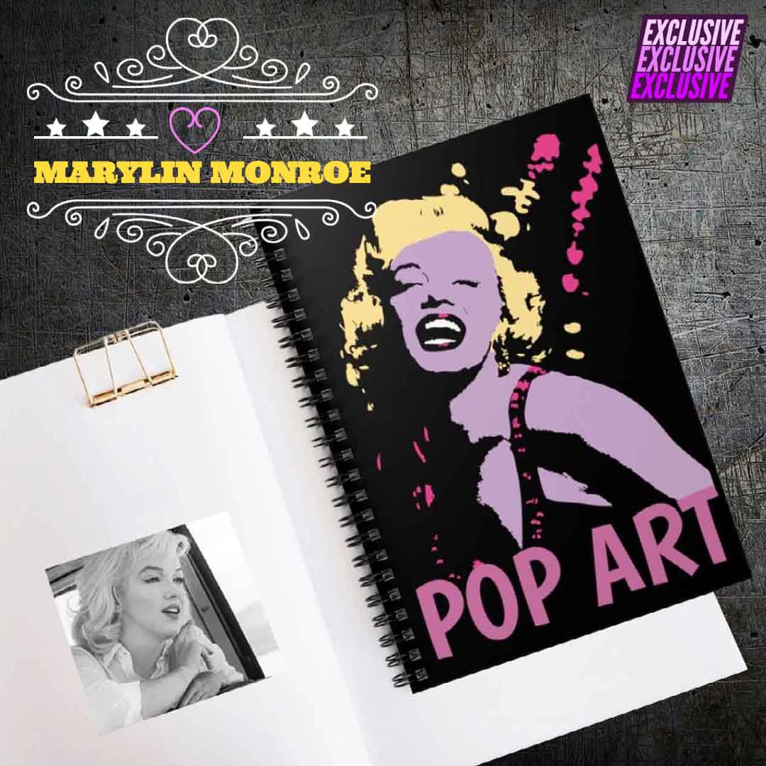 Marylin Monroe Spiral Notebook 