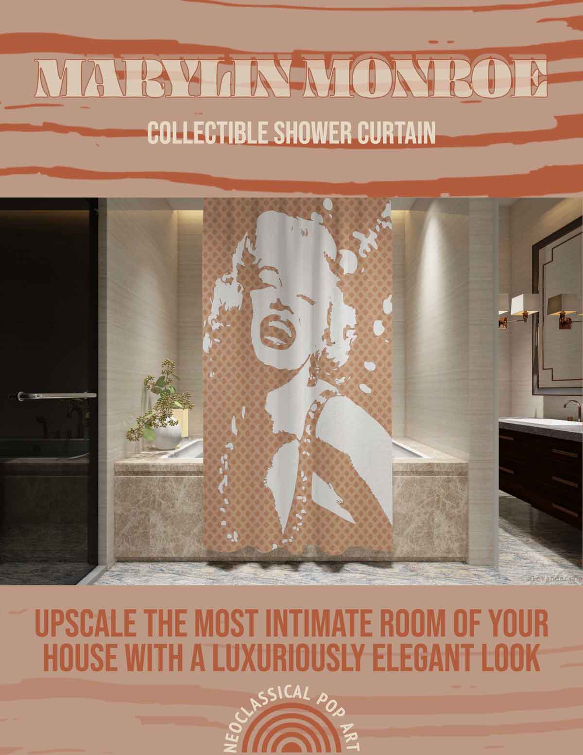 Marylin Monroe Shower Curtain 