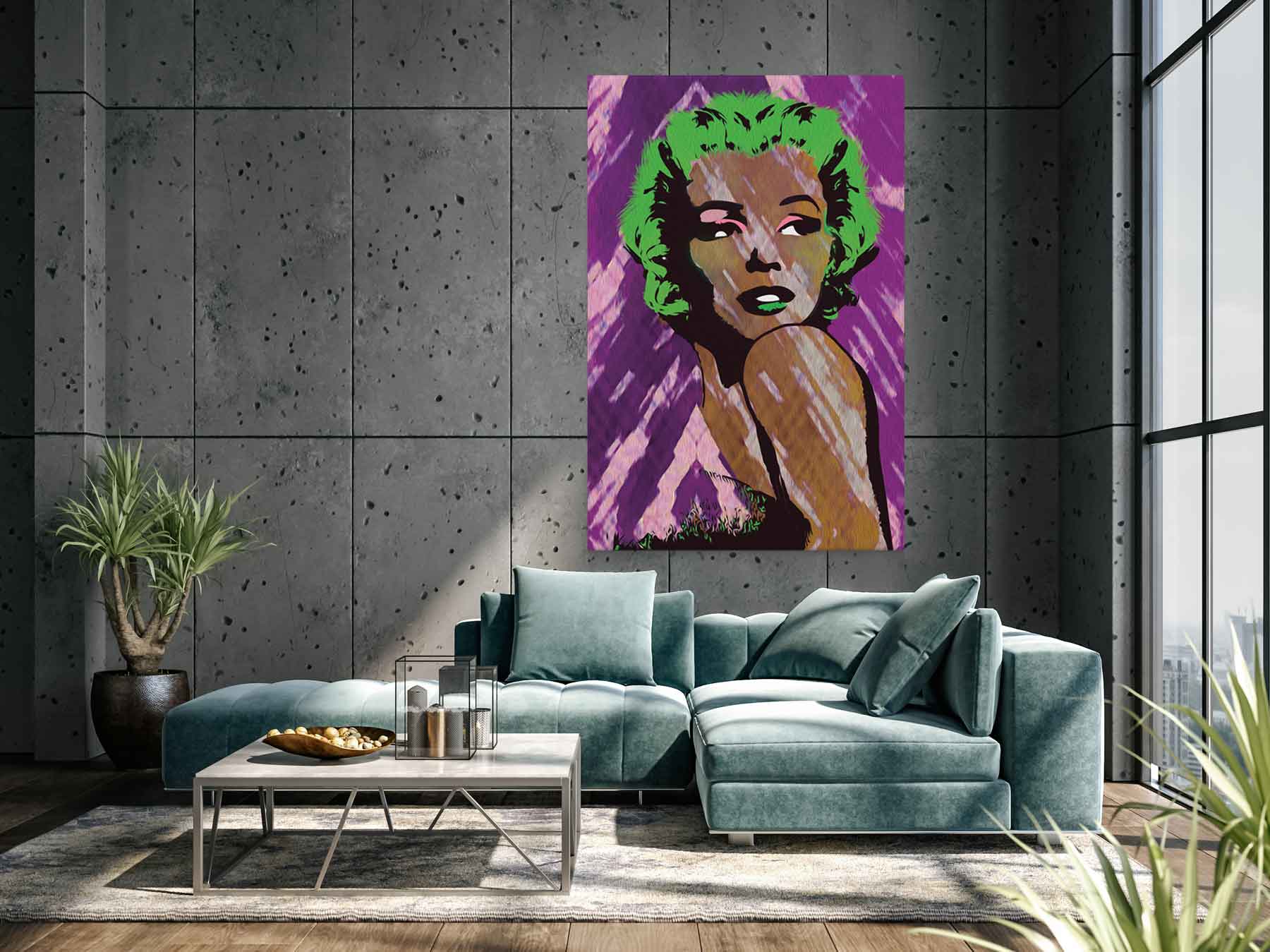 Marylin Moroe Oil on canvas 