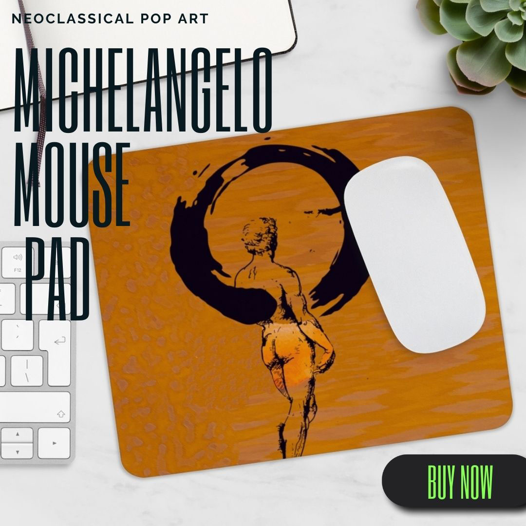 Michelangelo mouse pad 