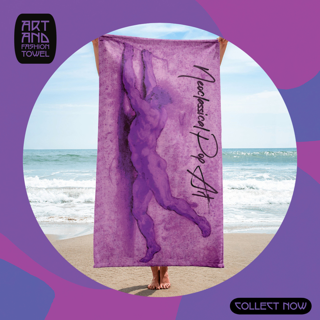 Rubens Hanging Out Purple Towel