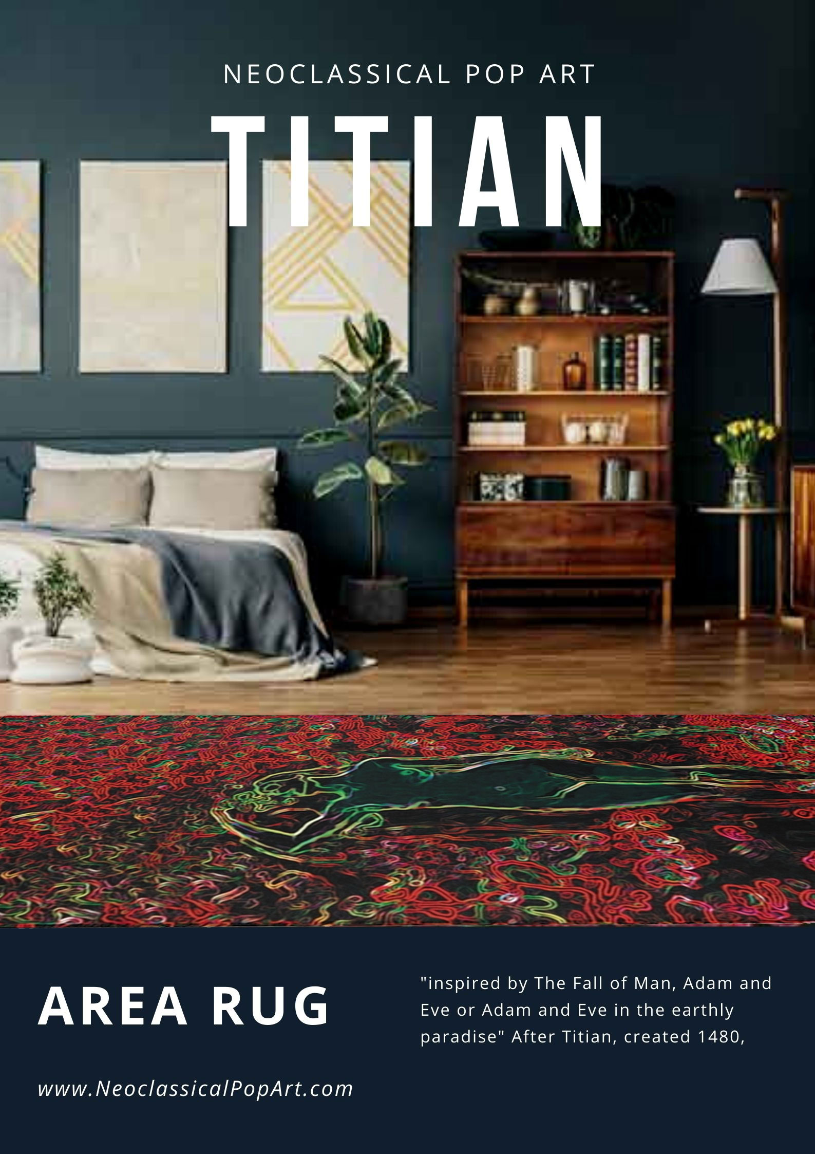 Titian Adan and Eve area rug 