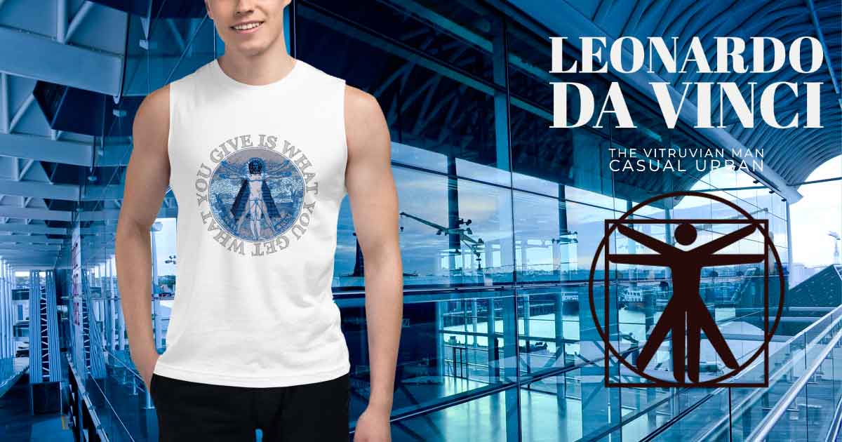Da Vinci  What You Give Is What You Get Muscle Shirt