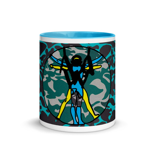 Da Vinci | Vitruvian Light Blue Pop Mug