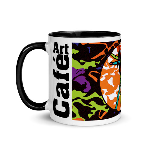 Da Vinci | Vitruvian Man Neo Pop Mug with Color Inside