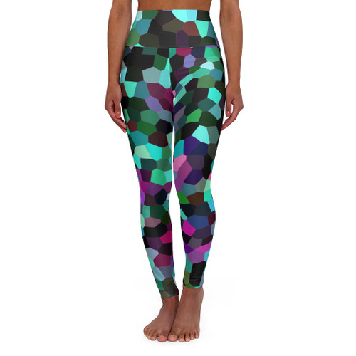 On Sale Geometric Pop High Waisted Yoga Leggings