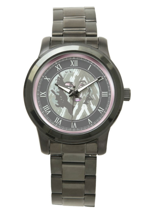 Monroe | "Blonde Icon, Pop Portrait" Unisex Oversized Black Bracelet Watch