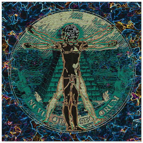 Da Vinci | "Vitruvian Man, Perfectly Pop" Acrylic Prints