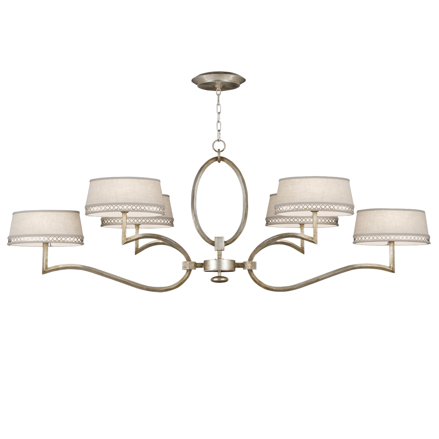 Fine Art Handcrafted Lighting Allegretto Oblong Chandelier