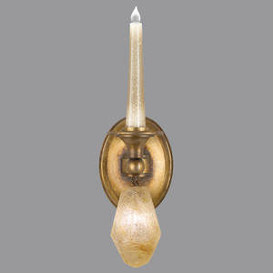 Quartz and Iron 17.5" Sconce