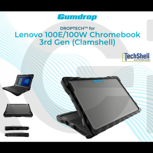 Gumdrop DropTech™ Case for Lenovo 100E G3 / 100E G3 AMD / 100E G3 AMD (With cellular WWAN) (Clamshell)