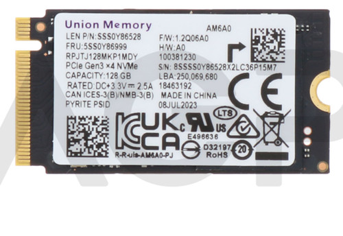 LENOVO 100W G4 / 300W G5 (2-in-1) (TOUCH) / 500W YOGA G5 (2-in-1) (TOUCH) SSD 128GB