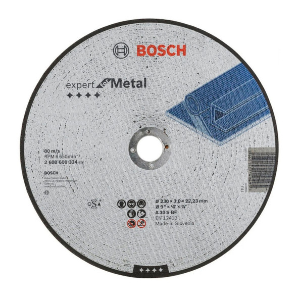 Disco de Corte 9" x 3mm x 7/8" para Metal Bosch 2608.600.324