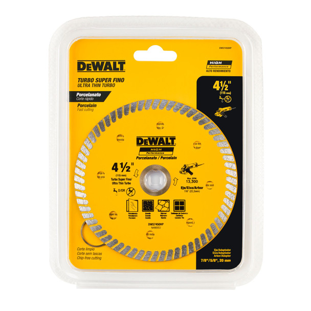 Disco Diamantado Ultrafino 4-1/2"  para Porcelanato Dewalt DW57450HP
