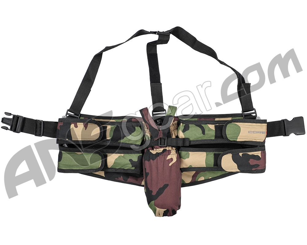 Core 4+1 Tactical Paintball Harness Woodland Camo