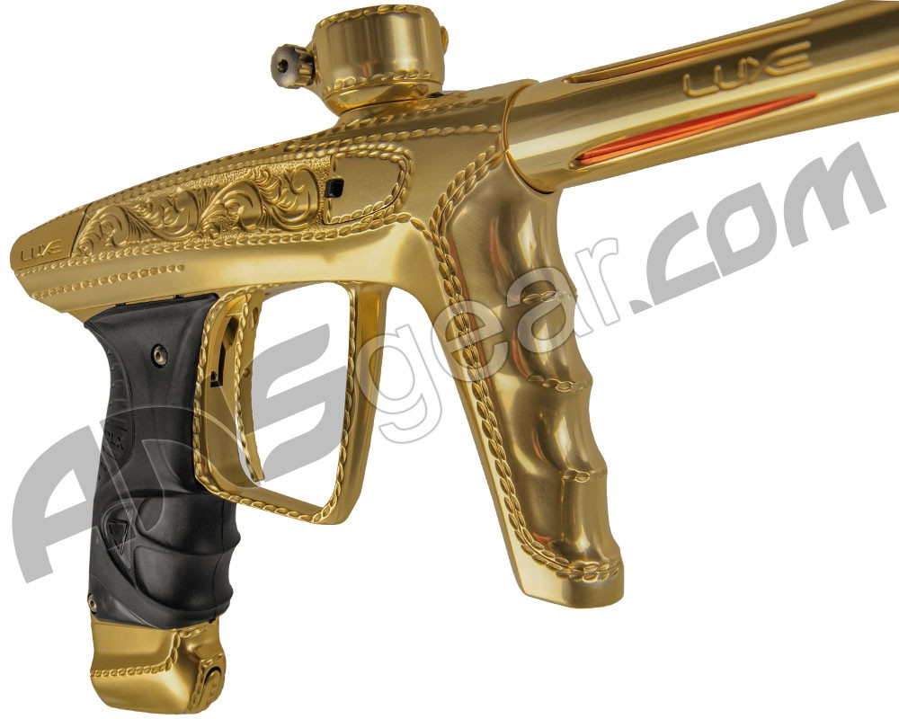 DLX Luxe X Paintball Gun w/ Premiere Engraving Flintlock Gold