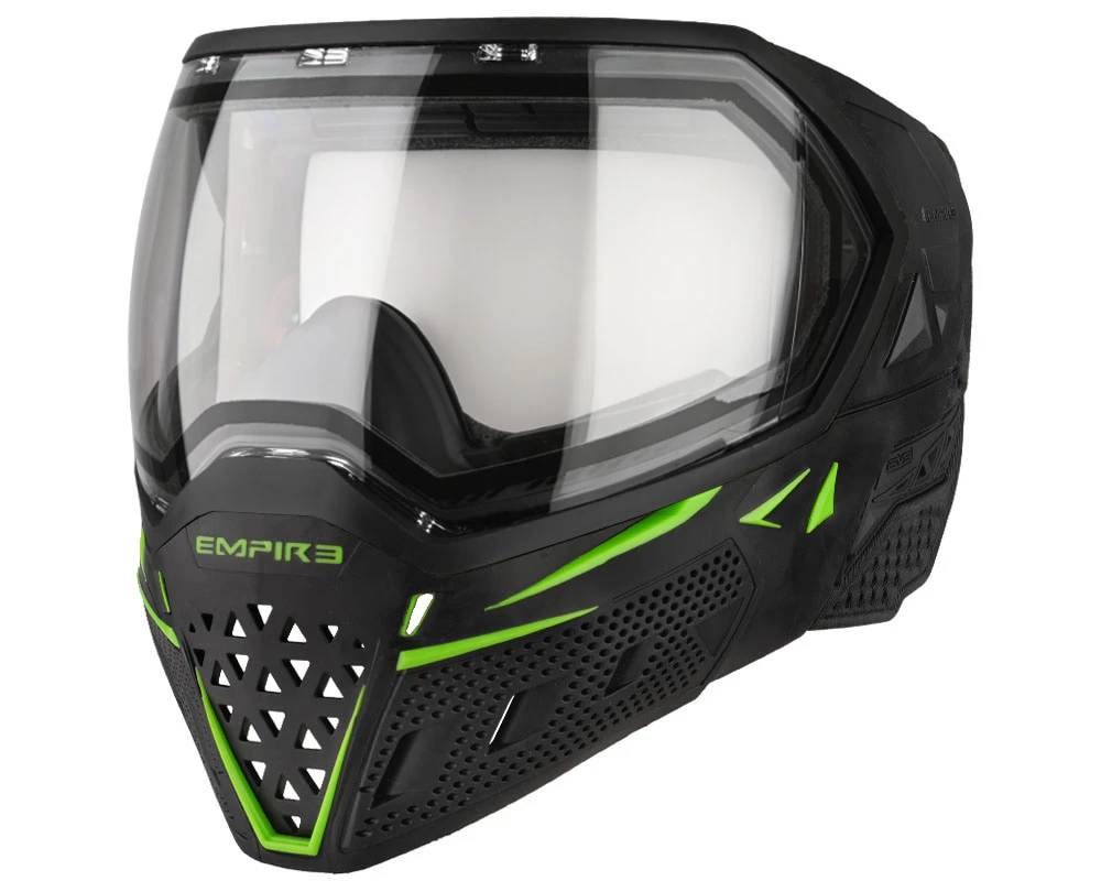 Empire EVS Paintball Mask w/ 1 Lens - Black/Lime Green