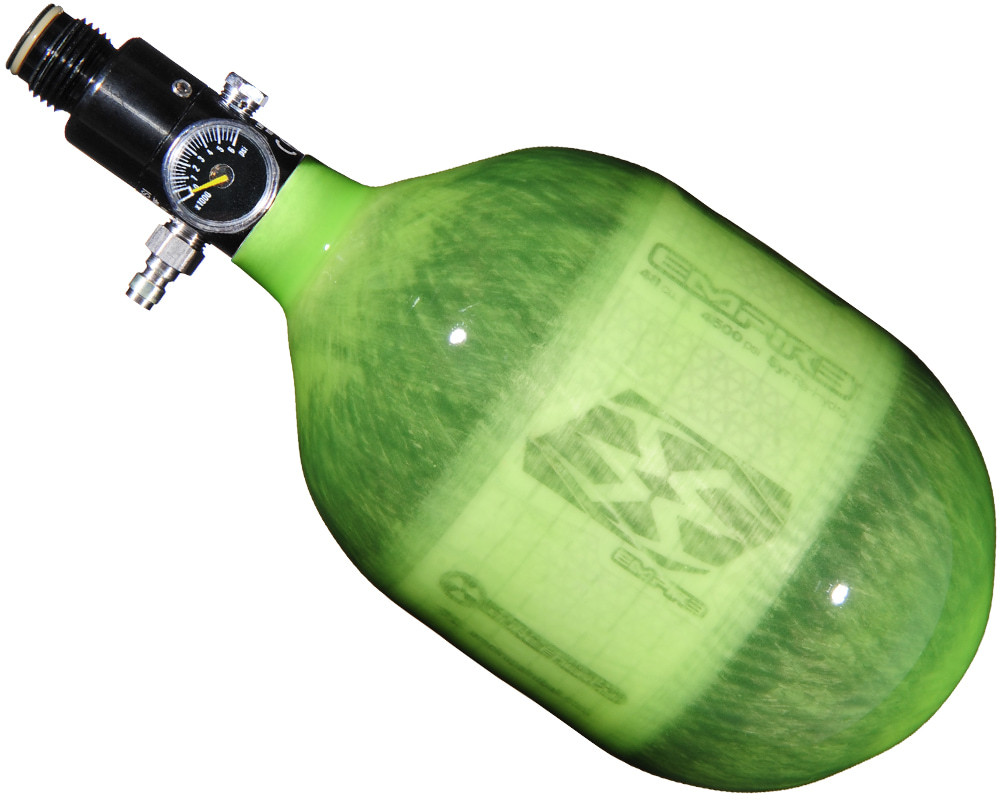 Empire Mega Lite 48/4500 Compressed Air Paintball Tank - Lime