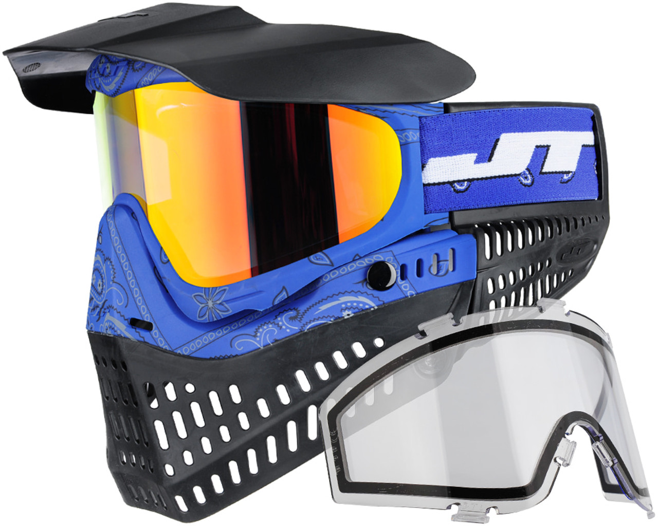 JT ProFlex Paintball Mask - Bandana Blue